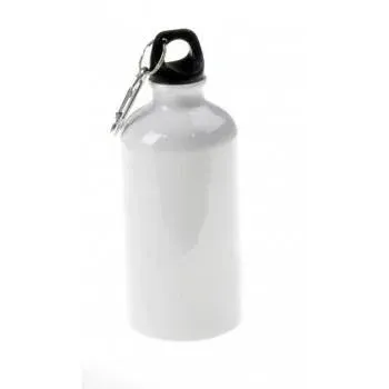 Gourde Alu 500ml sublimable + 2 bouchons (à vis et double ouverture)