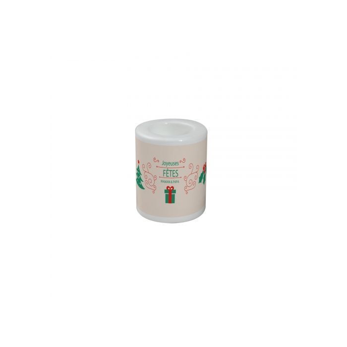 grands bougeoirs en céramique sublimable - hauteur 9.5 cm  prix entre  25.00 €  à 17.50 €