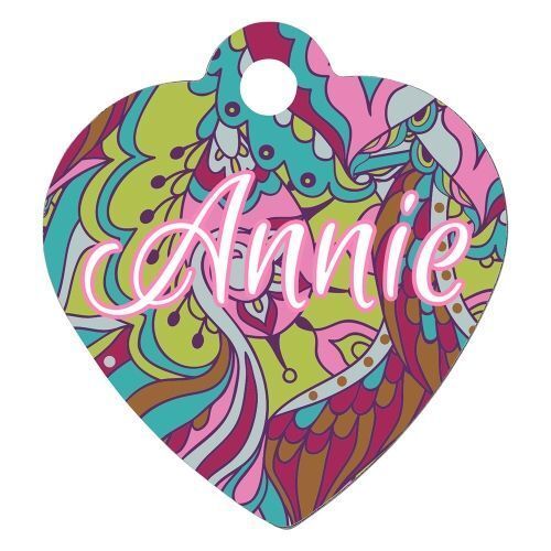ID coeur en aluminium 1 face sublimable blanche (Unisub 5770)  prix entre 20.00€ à 14.00€