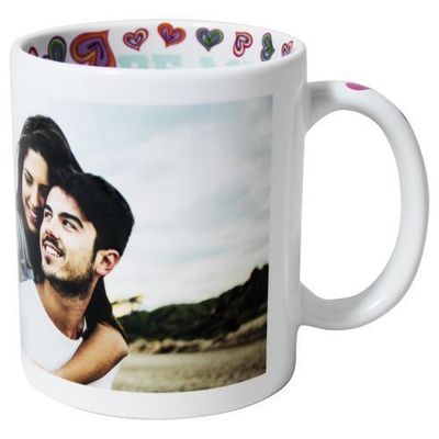 . Mugs blancs sublimables intérieur et anse pré imprimé - thème I love You    Les tarifs entre  21.85 € à 16.31 €