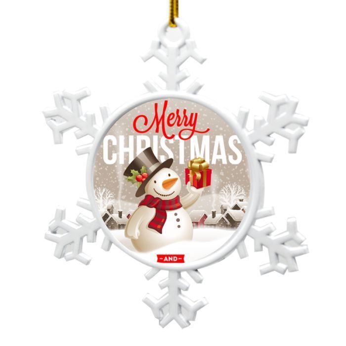 Lot de 3 ornements en flocon de neige recto verseau  Prix entre 20.90€  à  14.63 €