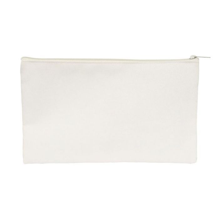trousses à crayon en tissu oxford blancs sublimables 13*22cm