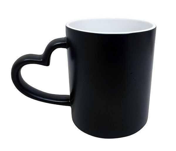 Mugs Magique Anse COEUR -  Noir + Boite individuelle   Les tarifs entre 23.30€ à 16.31€