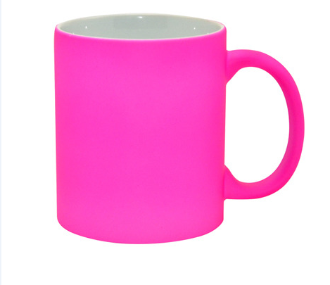 mugs fluorescents 11OZ pour sublimation   Les tarifs entre 19.40 € à  13.58 €
