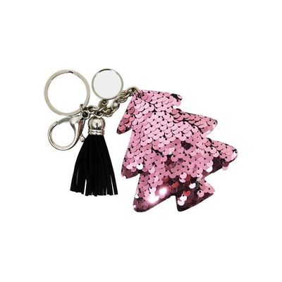 trois porte-clés un Cœur, une  étoile et un sapin sequins réversibles  (   avec leur plaque sublimable Ø 2 cm )  PRIX  ENTRE : 28.00€ à 19.60€
