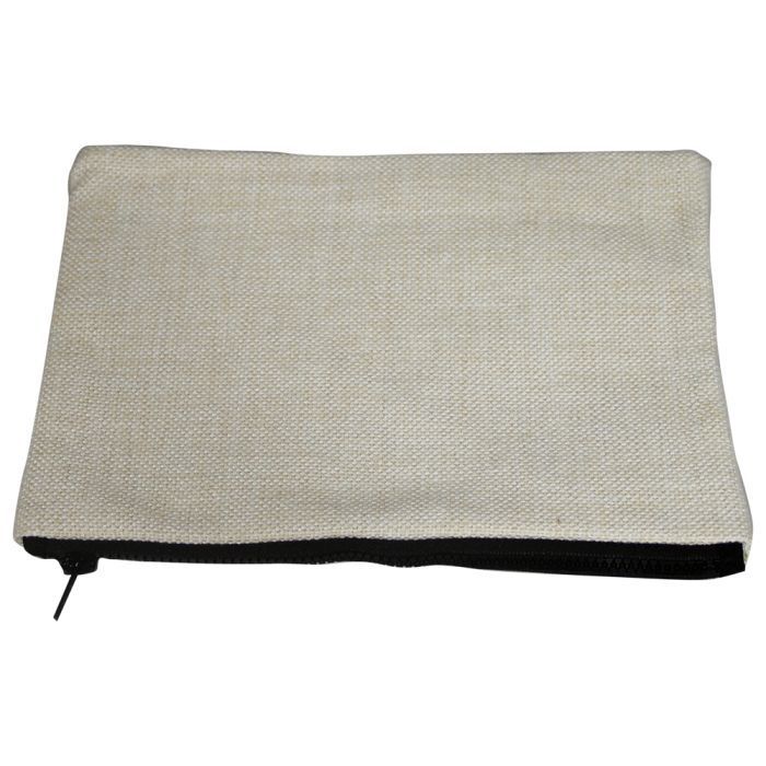 trousses à crayon en tissu oxford blancs sublimables 13*22cm