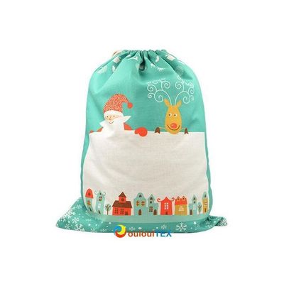 Sacs de nöel rouges /VERT en toile de chanvre 30*40cm (petite taille) Prix entre 20 € à 14 €