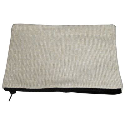 trousses à crayon en tissu imitation chanvre sublimables 16*23cm prix entre 15.20  € a  10.30  €