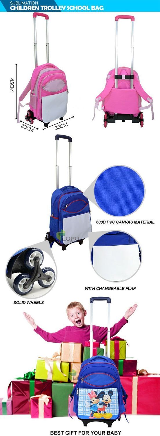 Sac à dos enfant avec rabat détachable blanc