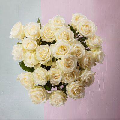 Bouquet Vaux-le-Vicomte. Les roses blanches évoquent l’amour et la romance et transmettent un sentiment délicat, elles permettent d’exprimer l’affection profonde et sincère.prix de 55€ a 140€