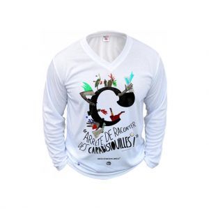 Tee-shirts - Col V - Manches Longues - 100 % Polyester - 190 g/m² tarif de 21€ à 16.80 €