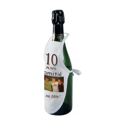 Mini-tablier Bouteille - 100 % Polyester - 270 g/m² - Format 13.5 x 23.5 cm                             prix entre  22.00 € à  15.40 €
