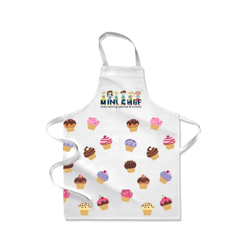 Les deux tablier cuisine pour enfant - Polyester 230 g/m² - Format 38 x 50 cm - 3-6 ans