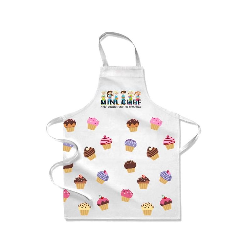 Les deux tablier cuisine pour enfant - Polyester 230 g/m² - Format 38 x 50 cm - 3-6 ans
