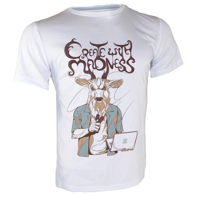 Tee-shirt Royal Subli - Col rond - 140 g/m² - Blan