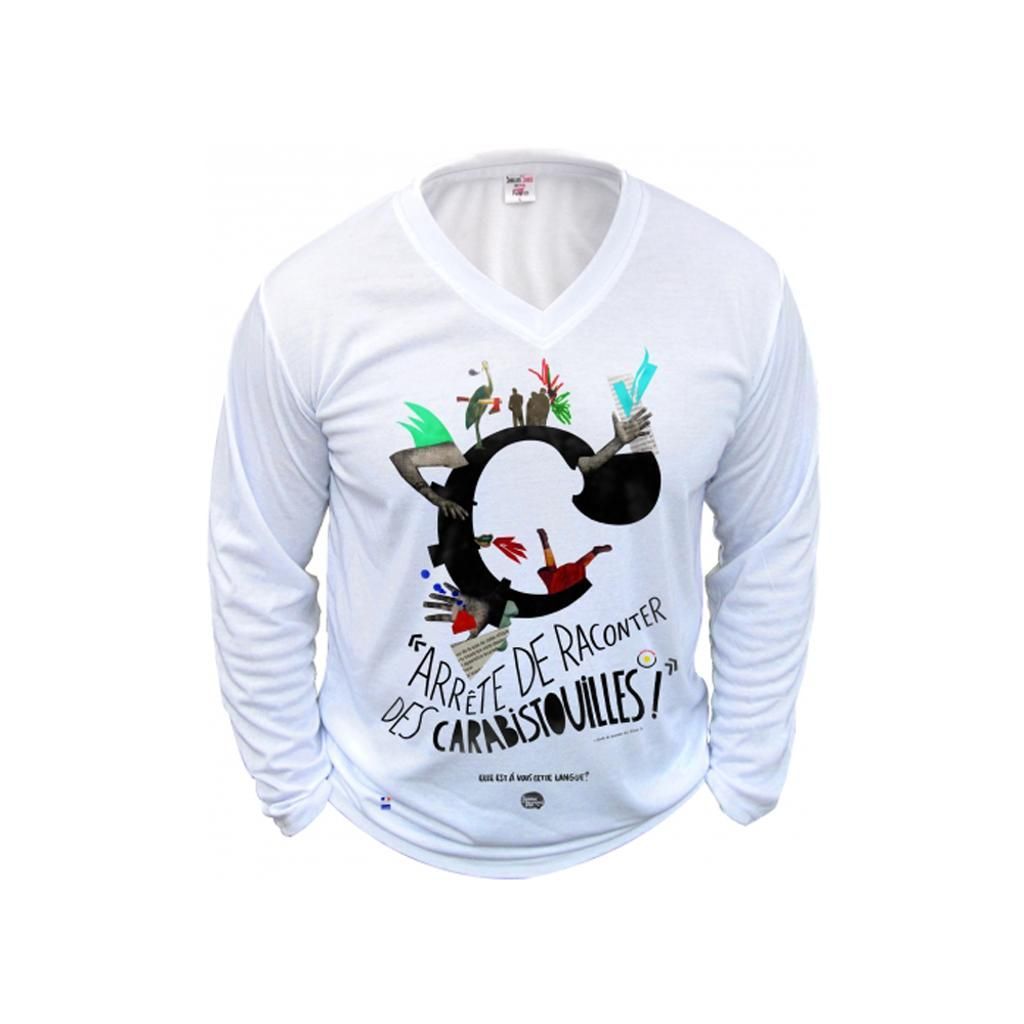 Tee-shirts - Col V - Manches Longues - 100 % Polyester - 190 g/m²