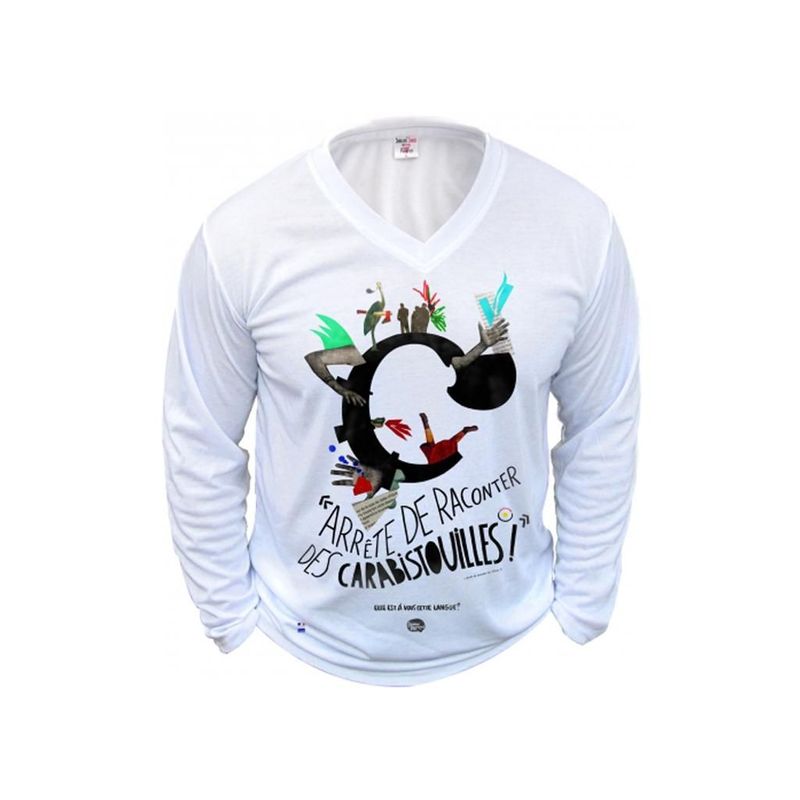 Tee-shirts - Col V - Manches Longues - 100 % Polyester - 190 g/m²