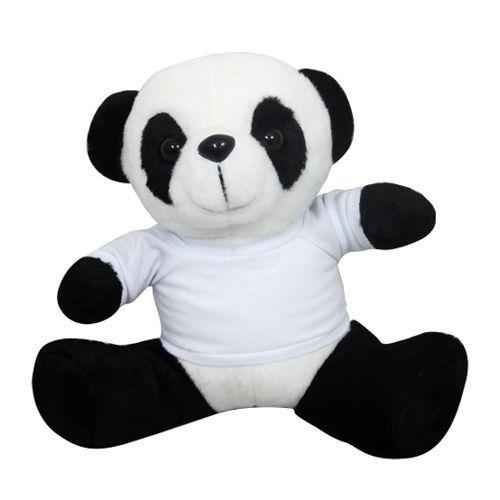 LOT  DE TROISpeluches Panda - Hauteur 19 cm + T-shirt sublimable