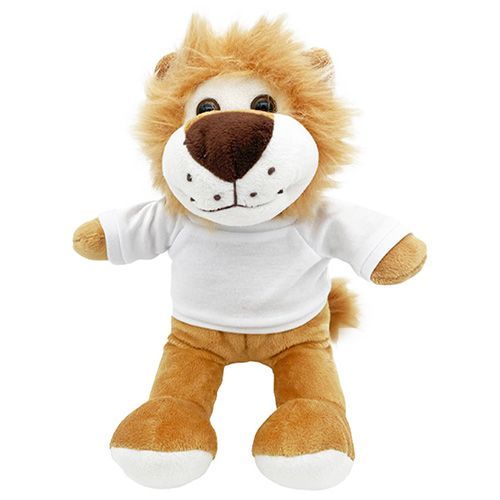 peluches Lion - Hauteur 20 cm + T-shirt sublimable
