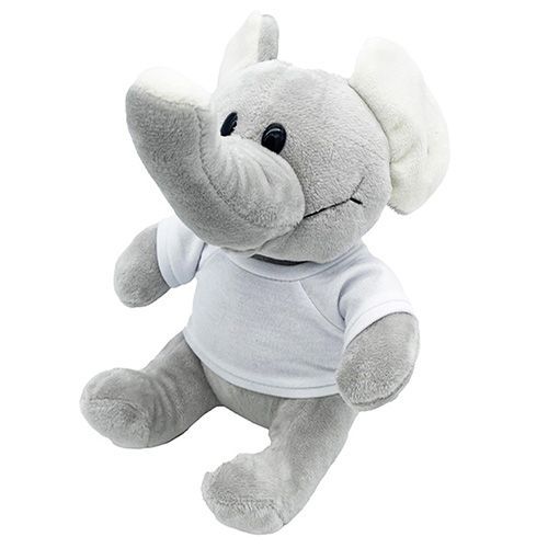 peluches Éléphant - Hauteur 20 cm + T-shirt sublimable