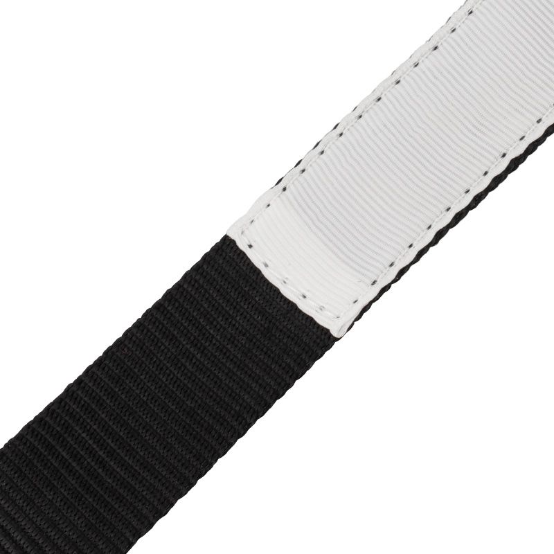 Laisses pour chiens sublimables Bracelets avec bandes personnalisables par sublimation.  Nylon noir avec 2 sections en polyester blanc PRIX  26.00 € a 20.00 €