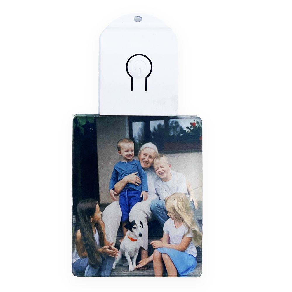 UNE  Plaques Lumineuse de Noël - Rectangle- 5.5 x 4.5 cm - LED Acrylique sublimable