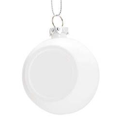 Boule de Noël Ø 6 cm pour sublimation - blanc brillant prix entre 19.00€ a 13.00€