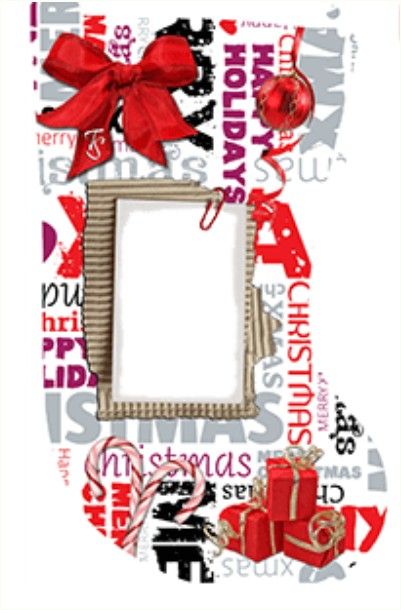 Chaussette de Noël bicolore pour sublimation