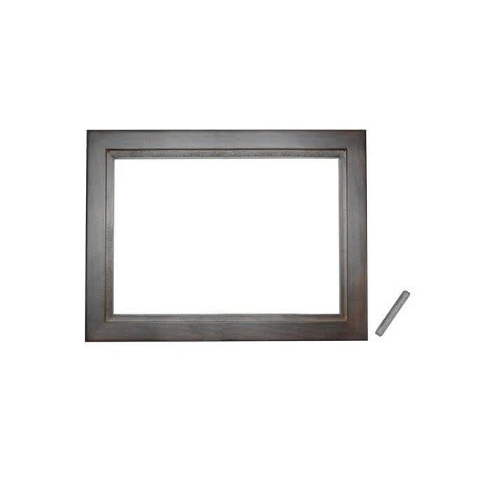 Contour de cadre photo en bois marron 1924cm avec son carrelage