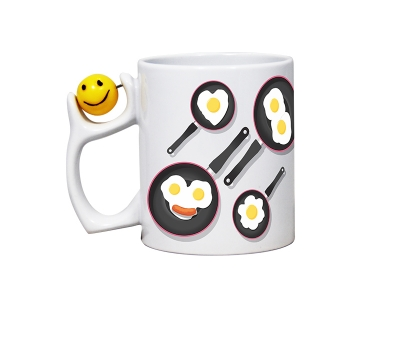 --- Mugs blancs sublimables - Anse avec Smiley