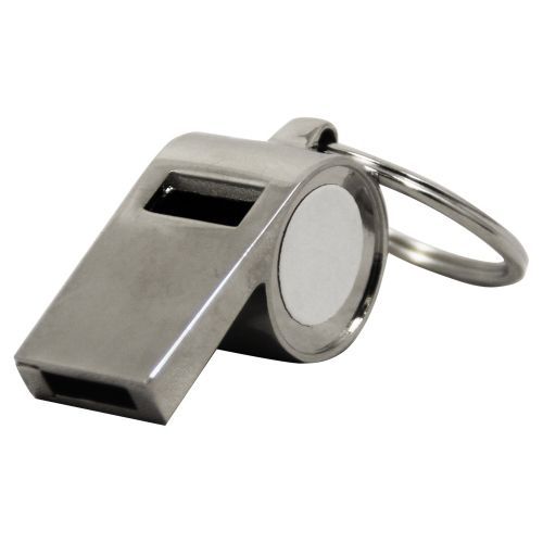 3 porte-clés avec sifflet en métal + 2 plaques sublimables Ø 2 cm