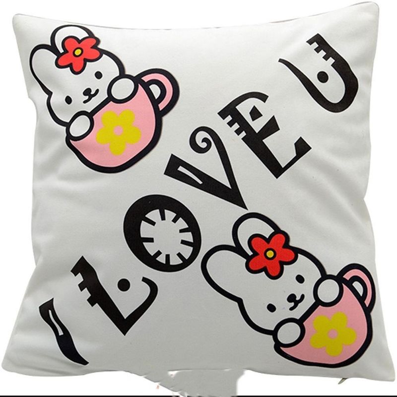 .une  Housses de coussin carré 40*40cm (toucher Super soft)