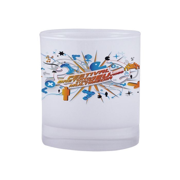 12 verres à whisky - Verre dépoli - Ø 7.8 cm Hauteur 9.3 cm - 10 oz