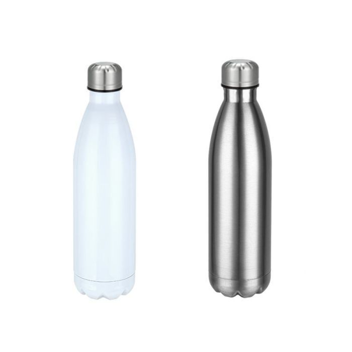 deux Gourde en inox isotherme - H 30,5 cm - Ø 8 cm - 750 ml