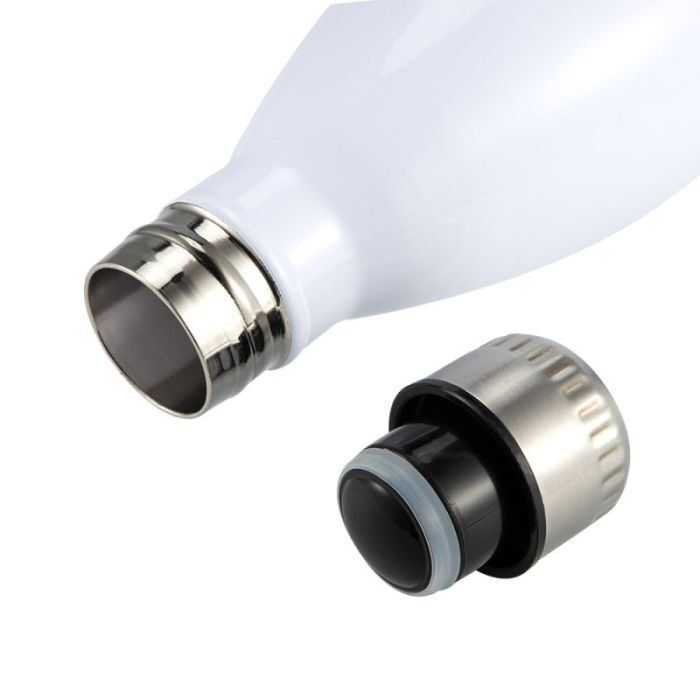deux Gourde en inox isotherme - H 26 cm - Ø 7 cm - 500 ml