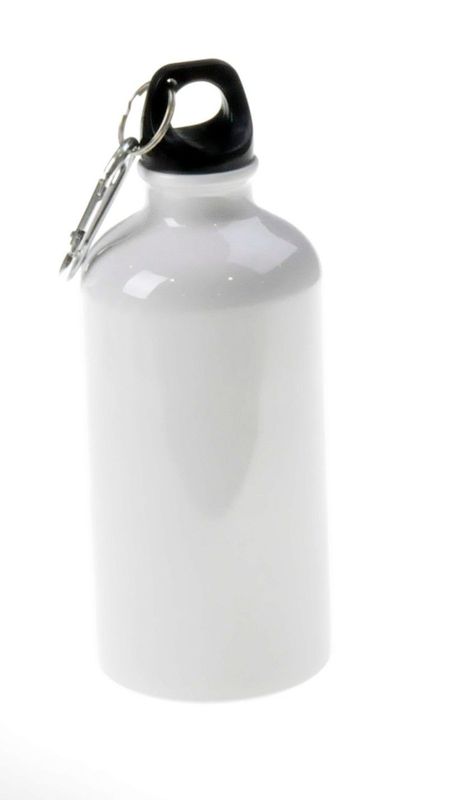 Gourde en Alu   Ø 7,2 cm / H 19,5 cm (bouchon compris)  HAUTEUR DE MARQUAGE  12 cm  CONTENANCE  500 ml