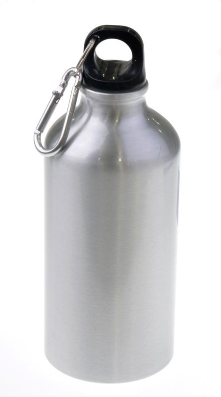 Gourde en Alu   Ø 7,2 cm / H 19,5 cm (bouchon compris)  HAUTEUR DE MARQUAGE  12 cm  CONTENANCE  500 ml