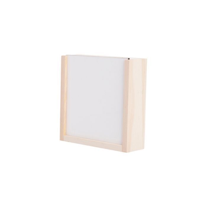 2 BOITE en bois 11 x 11 x 3.5 cm + plaque en HDF