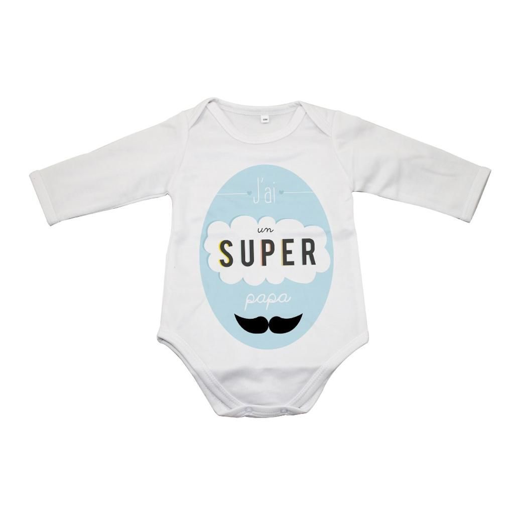 Body bébé - Manches Longues - 100% Polyester - 210 g/m²