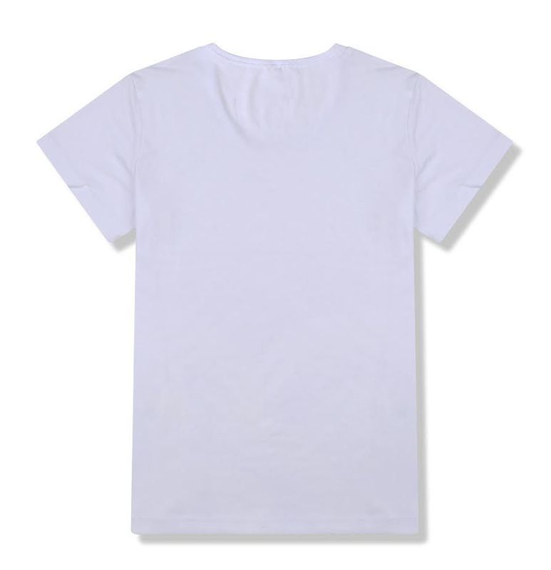 cinq  T-shirts ROYALSUBLI® COL V BLANC 190G (Toucher Coton+Spandex)