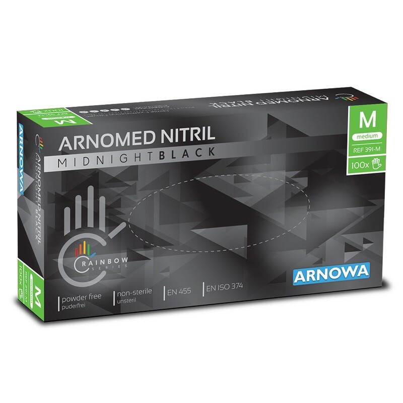 Arnowa Arnomed Nitril Midnight Black Handschuhe Gr.M