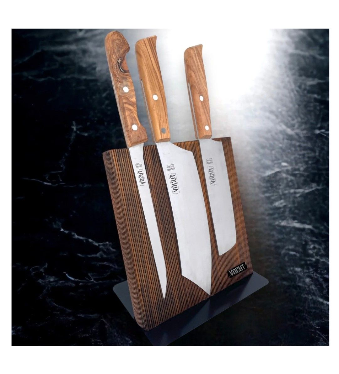 VOCUT Messerset 4tlg mit Block
