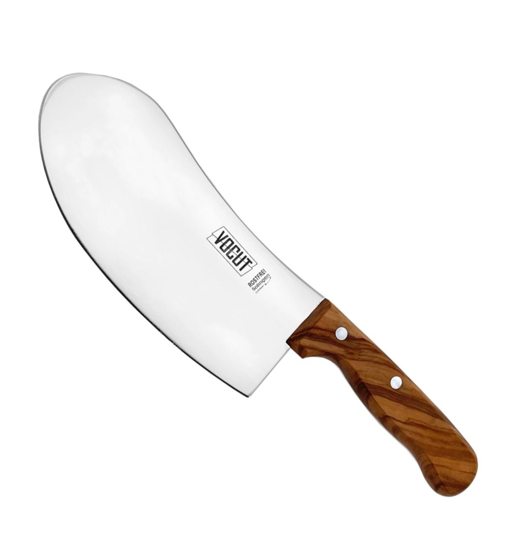 VOCut Wiegemesser 21 cm Solingen, Olivenholzgriff