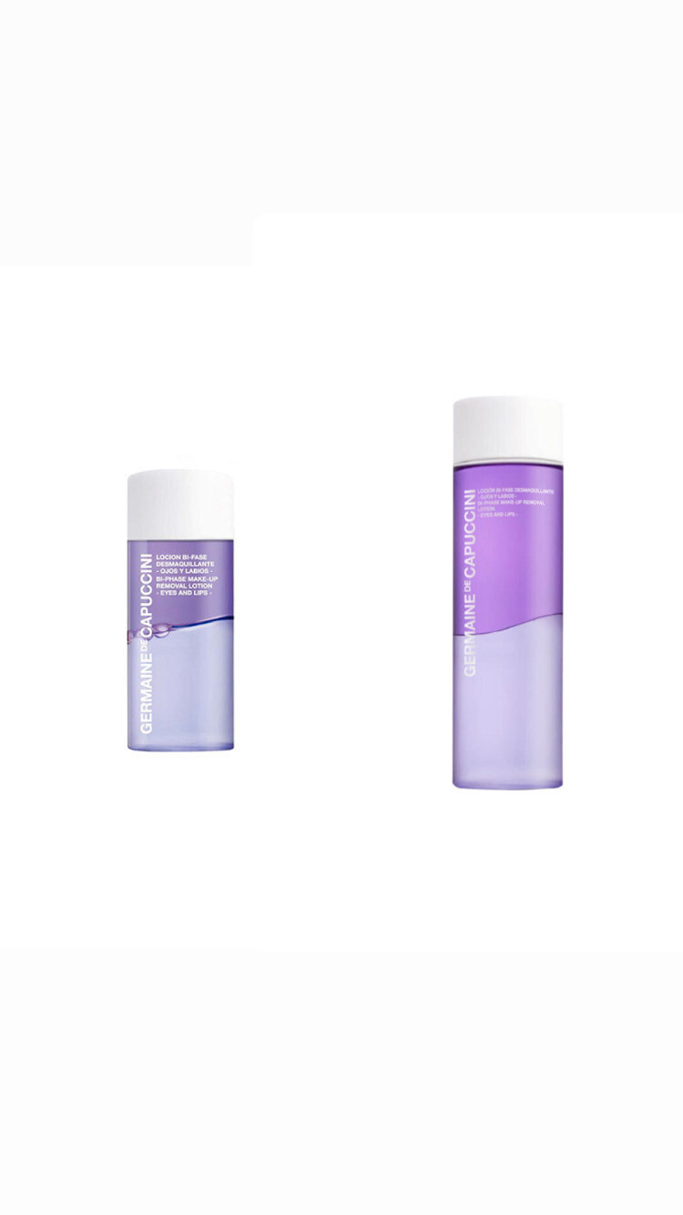 Bi-phase make-up removal solution