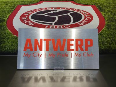 Antwerp My Pride......, op geborsteld aluminium