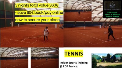 TENNIS - OPEN TOURNAMENT - 3 nights Stay + Play Package Pricing per Player - this event is managed by the Phoenix Sports Academy and Top Tennis Coaches &amp; Teaching Pros !