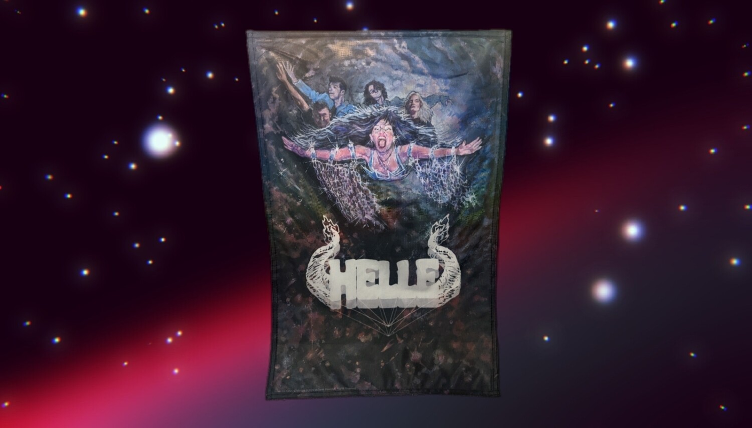 HELLE'S 'GLITTER FIRE' FLAG