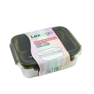 Lexngo Microwave Safe 316L Stainless Steel Food Storage Container 2200ml