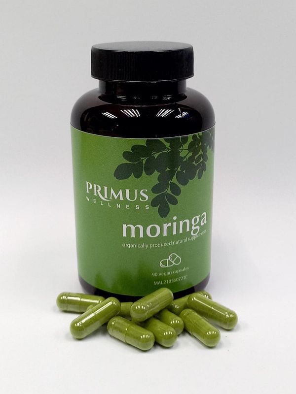 Primus Wellness Moringa Oleifera Daun Kelor 450mg (90 Vegan Capsules)