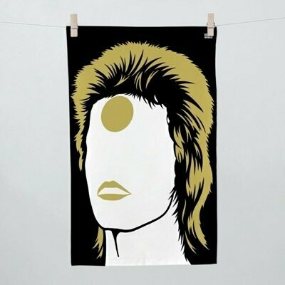 David Bowie "Ziggy Stardust" Tea Towel